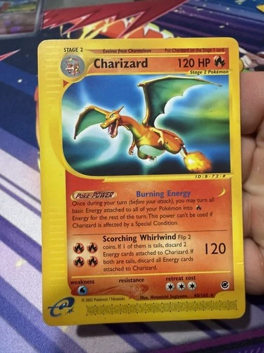 Charizard #40/165 Non-Holo Rare Expedition Pokemon E-Reader FAST SHIPPING!