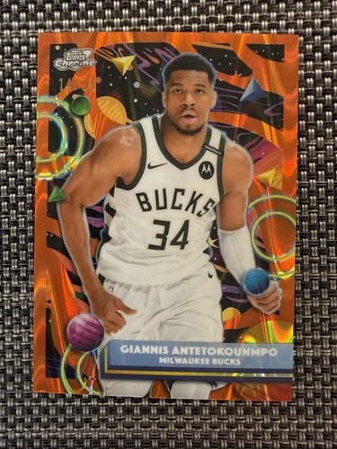 2025-26 Topps Cosmic Chrome Giannis Antetokounmpo #190 Orange /25 Bucks