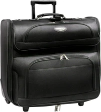 Travel Select Amsterdam Business Garment Bag Rolling Wheels Black 23 Inch
