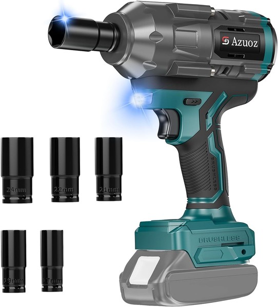 Akku Schlagschrauber 1/2 Kompatibel Mit Makita 18V,BüRstenloser Schlagschrauber-image