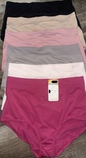 Warners  Womens Brief Underwear Panties Polyester Blend 6-Pair B  M/6