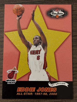 2002/03 Fleer Box Score Eddie Jones #/100 1st Edition Parallel #204 Heat