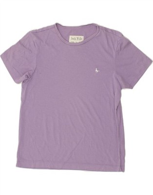 Jack Wills Damen T-Shirt Oberteil UK 8 Small lila Polyester BW33