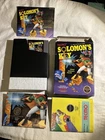 Solomon's Key Nintendo NES Complete CIB Authentic With Posters 1987 TECMO