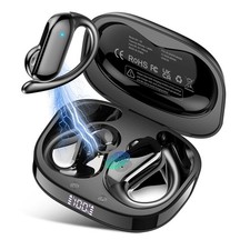 Open Ear Earbuds, Bluetooth 5.4 Wireless Earbuds with Ear Hooks, 32H HiFi Ste...