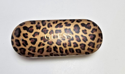 Guess Leopard Print Sunglasses Eyeglass Hard Case 