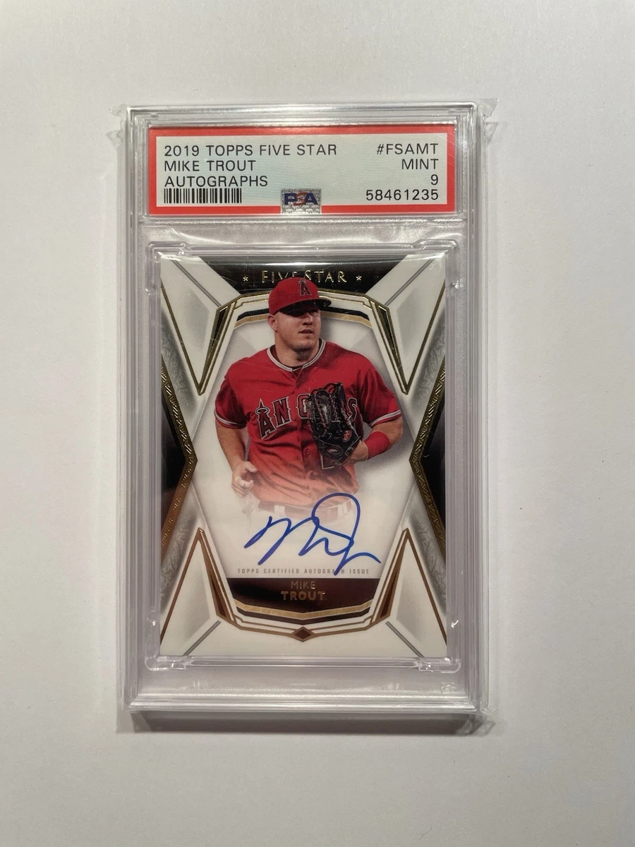 Mike Trout 9 Graded Baseball Sports Trading Cards & Accessories