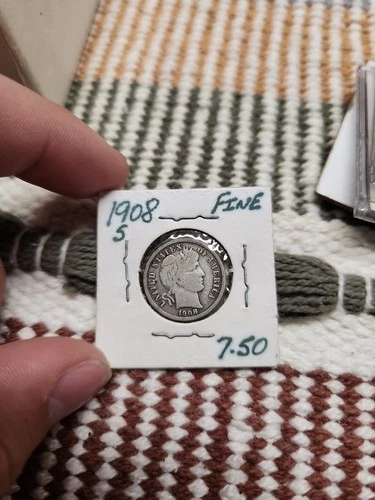 1908-S 10C Barber Dime