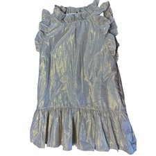 Tea Collection Kids Gold Shimmer Ruffle Dress...