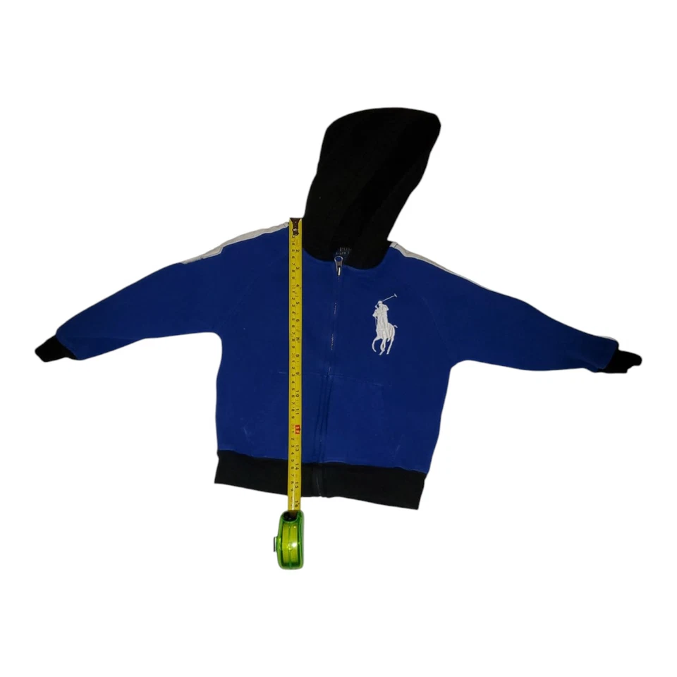 Chaqueta Polo Ralph Lauren vintage de algodón para niños talla 4t.  Azul blanco y negro Foto 3 de 4