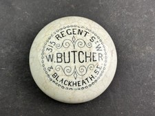 61180 Old Vintage Antique Printed Pot Lid Ointment Blackheath London