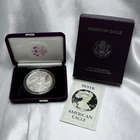 Rare 1986 S American Silver Eagle 1 oz .999 Silver Proof OGP COA [E3]