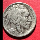 1915 US Buffalo Nickel! "Philadelphia" Mint! FINE! Early Date! Old US Coin!