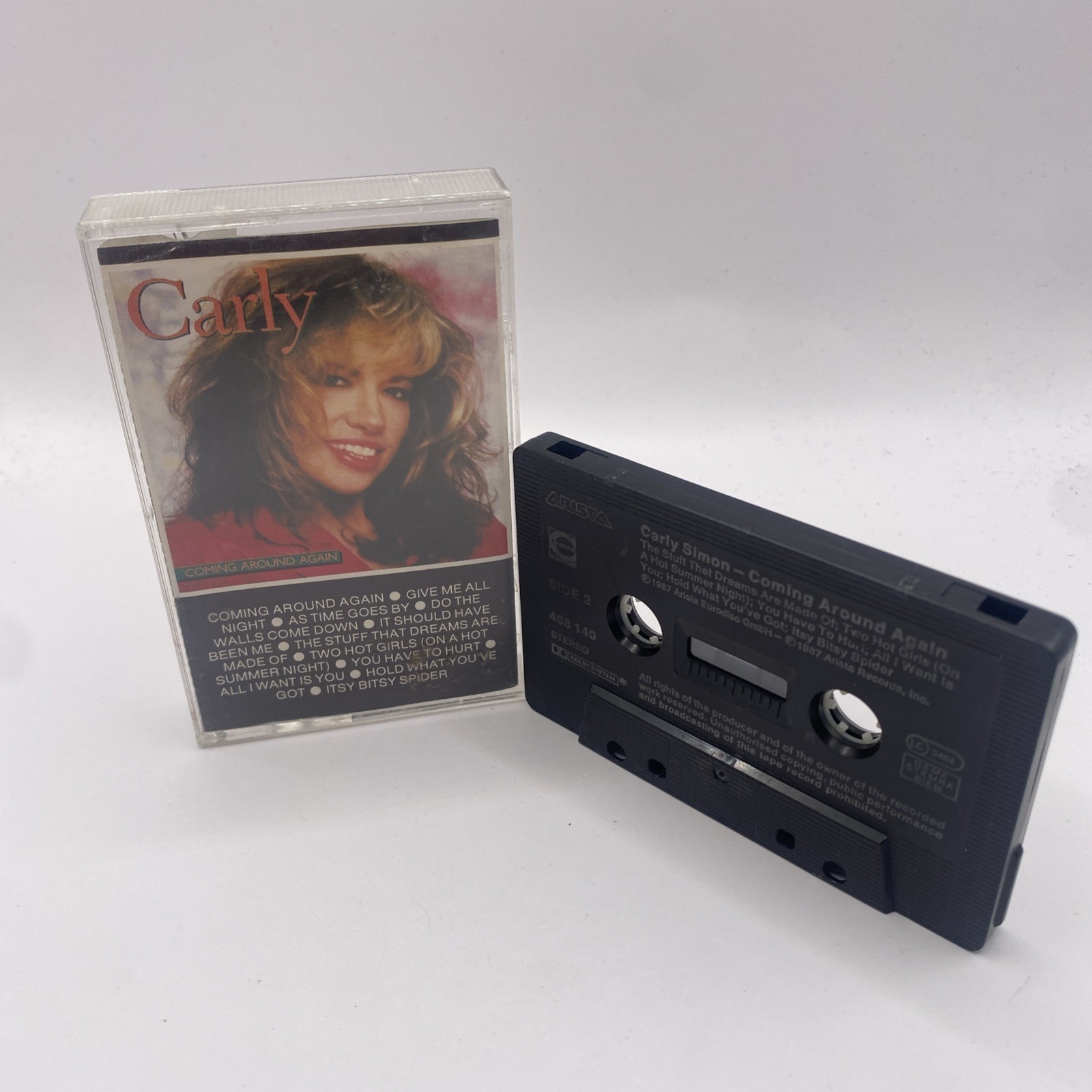 Carly Simon Coming Around Again Cassette Tape