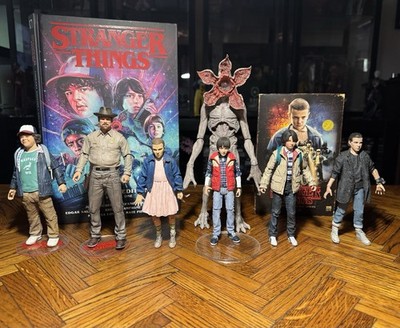 McFarlane Stranger Things Figure Collection-Lot Of 7 + Book And Vol. 1 VHS
