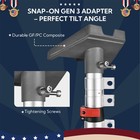Yescom Starlink G3 Ground Pole Mount Kit w/ Deck Mount 30ft Telescopic Flagpole — photo 4