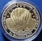 A 1994 ALBUQUERQUE BALLOON FIESTA BALLOON GLOW 999 SILVER COIN BOX COA