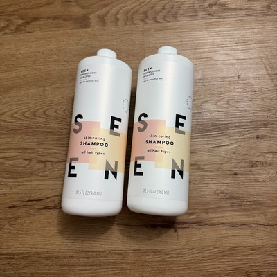 Lot of 2 SEEN Shampoo All Hair Types Skin Caring 65 OZ 1920 ML Sensitive Skin