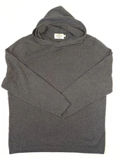 THE NORMAL BRAND PULLOVER HOODIE GRAY MENS XLARGE COTTON EXCELLENT