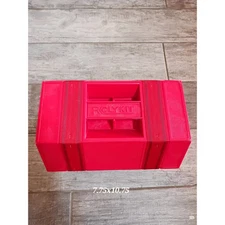 Vintage Rolykit Red Organizer Roll Up Storage Case Fishing Sewing Jewelry