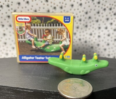 MINIATURE LITTLE TIKES ALLIGATOR TEETER TOTTER
