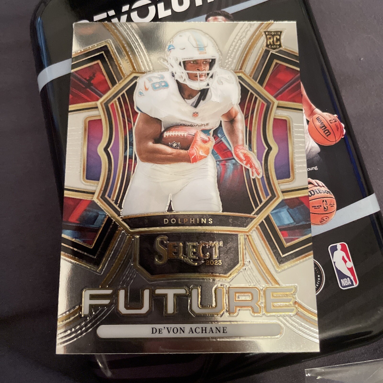 2023 Panini Select - Select Future #FUT-DAC De'Von Achane (RC) rookie card