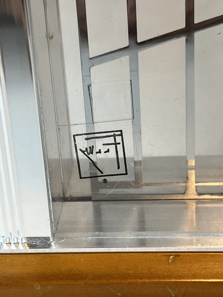 BULOVA Frank Lloyd Wright Robie Casa Reloj Arte Panel Vidrio Diseño Estante 12” Foto 2 de 4