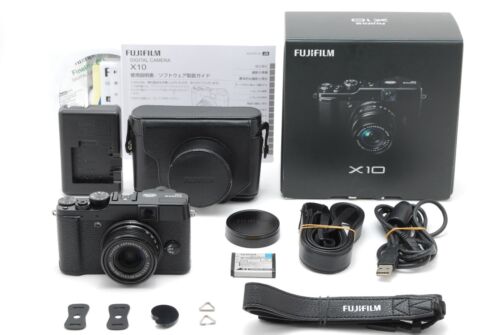 【MINT-】Fujifilm X10 12.0 MP Digital Camera Black From JAPAN - Afbeelding 1 van 12