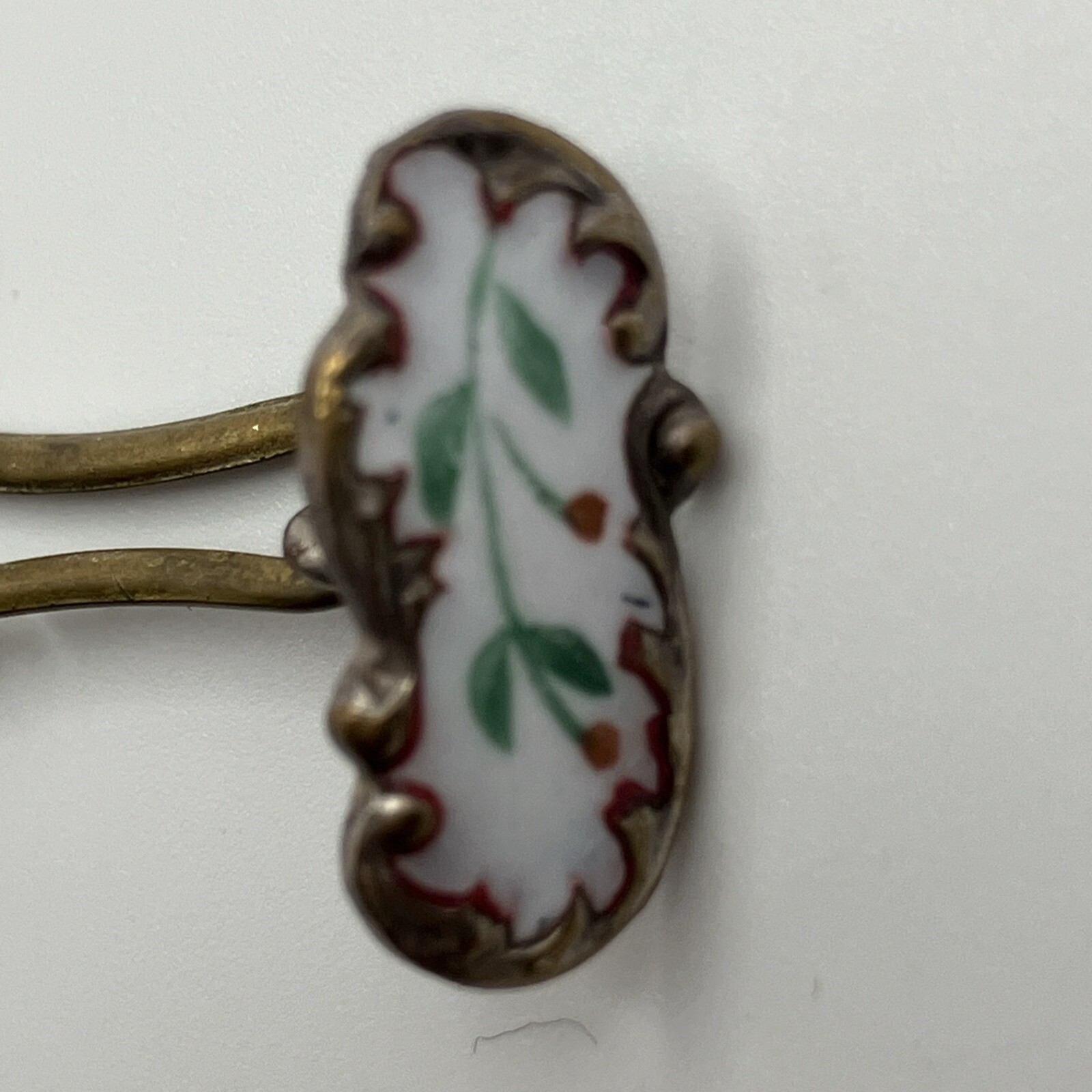 Ladies Enamel Buttons Victorian Edwardian Floral Cuffs Studs Set 6 Pieces B209