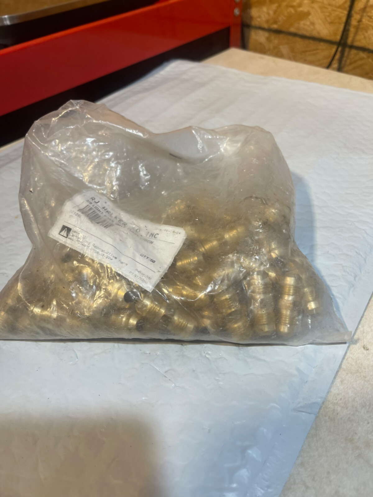 50 NEW RJ Walker Company 3/8 in. Light PTRN Brass Male Flare Union ...