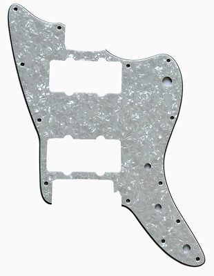 Guitar For Squier Affinity Jazzmaster Guitar Pickguard 4 Ply Ivory white pearls