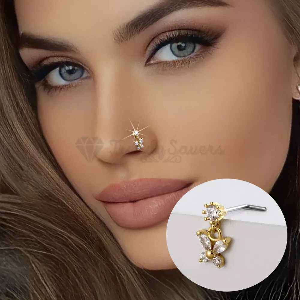 Shiny on sale nose stud