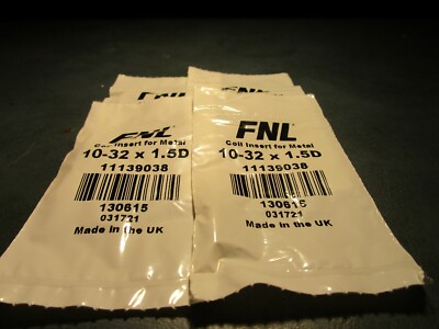 (12) #10-32 x 1.5D UNF 18-8 S/S Free Running Wire Insert