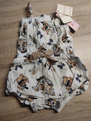 Monnalisa Jumpsuit Pluto 12 Monate Neu