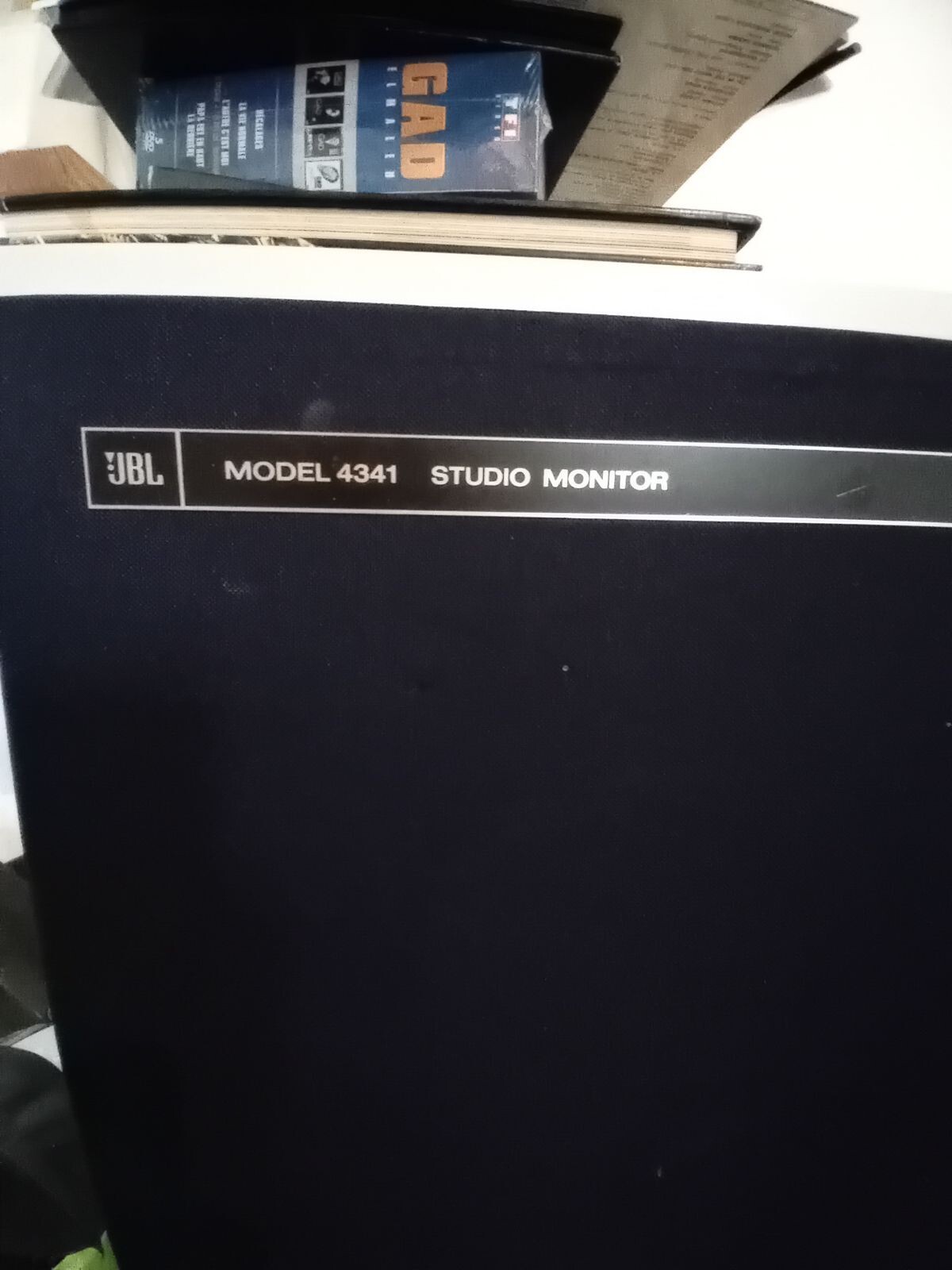 Logo JBL 4341 en aluminium vintage | Plaque de finition haut de gamme pour enceinte