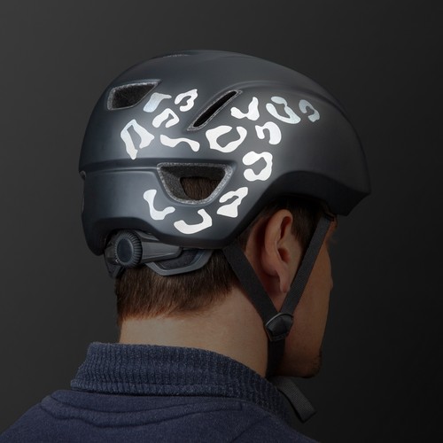 Luxshield Reflektoren Sticker Set silber - 6 Bogen Leopard - für Fahrrad Roller - Picture 3 of 5