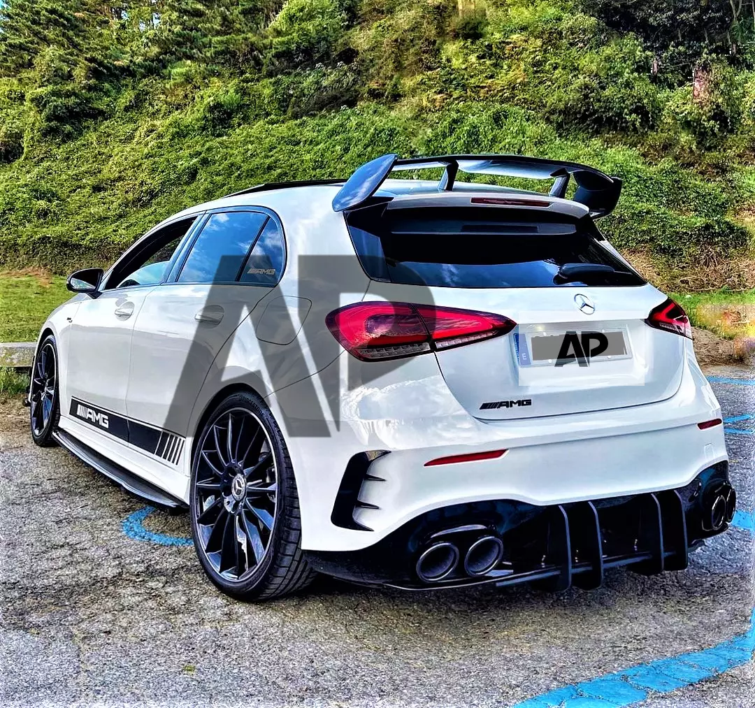 Mercedes A35 A45 AMG Style A Class W177 Gloss Black Boot Roof Spoiler 2018