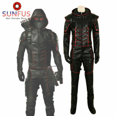 Halloween Green Arrow Season 7 Dark Arrow Oliver Queen Variant Costume Cosplay!