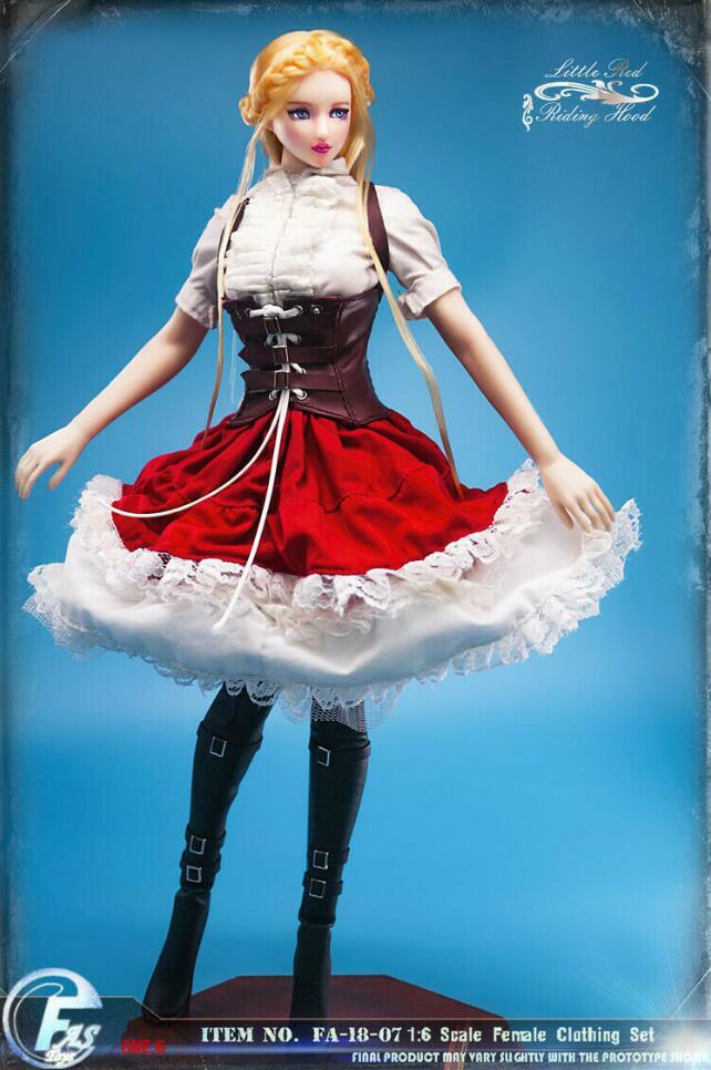 1/6 LOLITA Little Red Riding Hood Dress Set For 12
