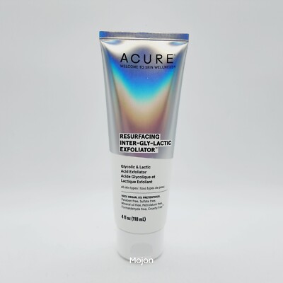 ACURE Resurfacing, Inter-Gly-Lactic Exfoliator, 4 fl oz (118 ml) Sealed