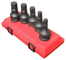 Sunex 4507 5 Piece 34 Inch Drive Metric Impact Hex Driver Set New Sunex 4507 5 Piece 34 Inch Drive Metric Impact Hex Driver Set New