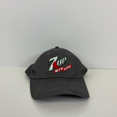 7Up Soda Strapback Hat Grey Mix It Up A Little Embroidered
