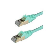 Image of StarTech CAT6a Ethernet Cable 3m Aqua Network Cable Snagless RJ45 Cable
