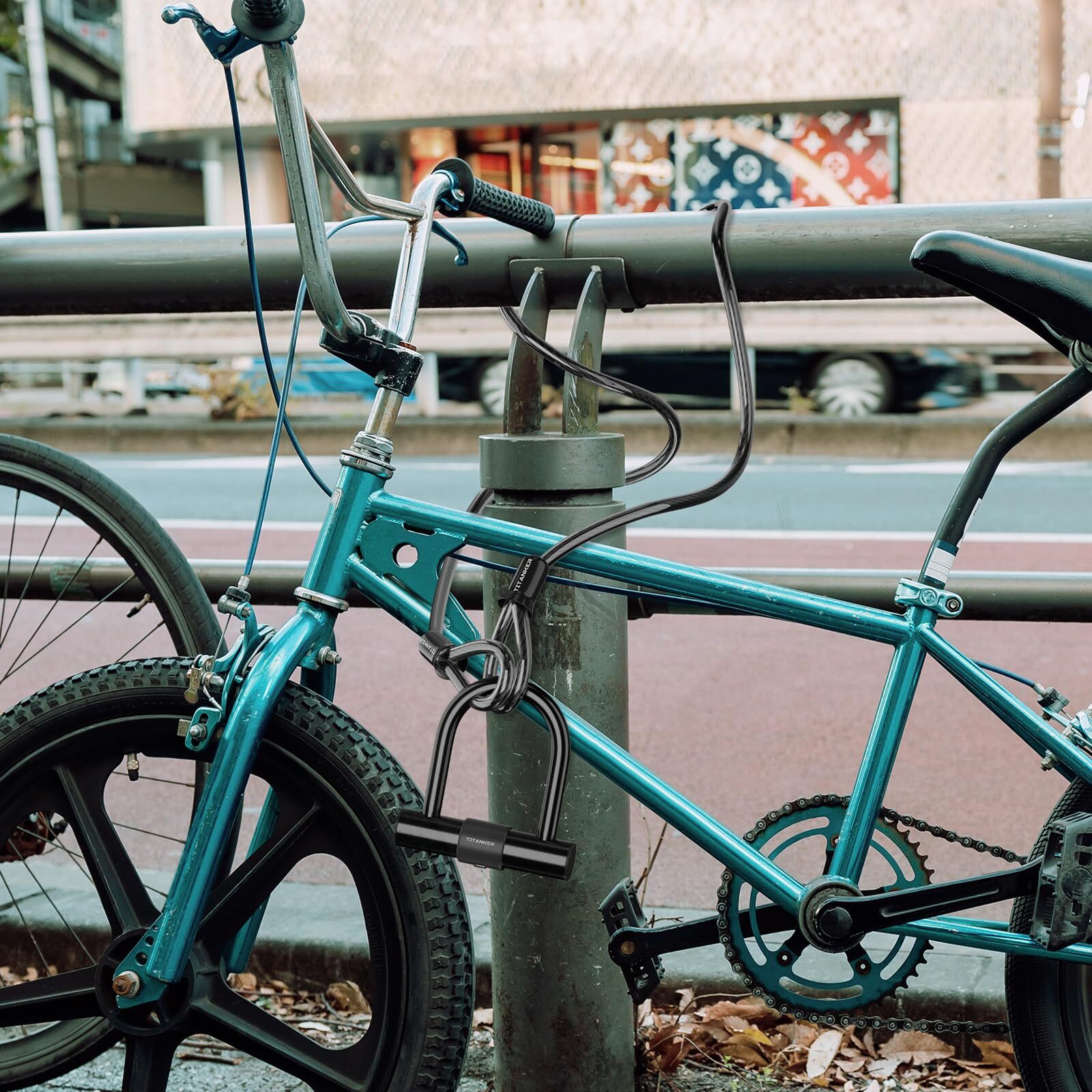 Titanker Bike Lock Cable12mm Thick Security Cable with Loops Heavy Duty Steel...