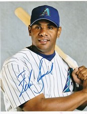 FELIX JOSE  ARIZONA DIAMONDBACKS  ACTION SIGNED 8x10