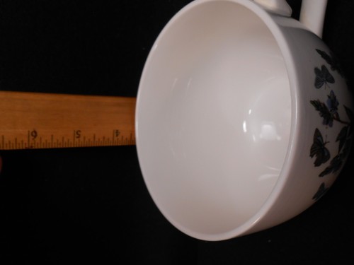 PORTMEIRION Botanic Garden Jumbo Large Soup/Chile Cup & Saucer - Speedwell - Picture 4 of 5