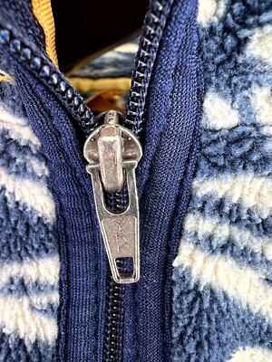 Vintage 1990s Patagonia Fleece 1/4 Zip Jacket Blue White Rare