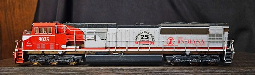 CUSTOM PAINTED KATO EMD SD90MAC INDIANA #9025 HO SCALE DC ONLY 25TH ANNIVERSARY