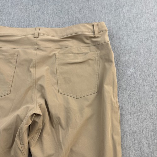 Lululemon Pants Mens 38X33 Tan ABC Classic Fit Stretch Performance Warpstreme - Picture 14 of 17