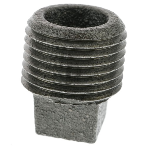 Worldwide Sourcing 610-3048 1/2" Male NPT Malleable Iron Black Pipe Plug - Picture 9 of 10